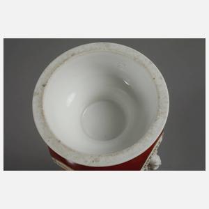 Nymphenburg Vase mit Künstlerbüsten