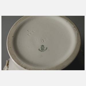 Nymphenburg Potpourrivase mit Blumenbesatz