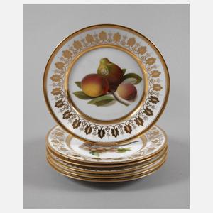 Nymphenburg sechs Obstteller