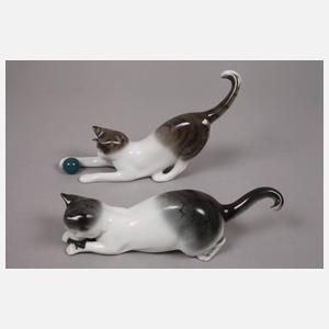 Pfeffer Gotha zwei Katzen