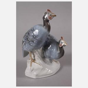 Rörstrand Schweden Paar Perlhühner und Spatz