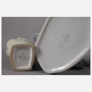 Rörstrand Schweden Paar Perlhühner und Spatz