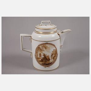 Thüringen Kanne Sepiamalerei