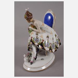 Thüringen Krinolinendame mit Katze