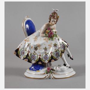 Thüringen Krinolinendame mit Katze