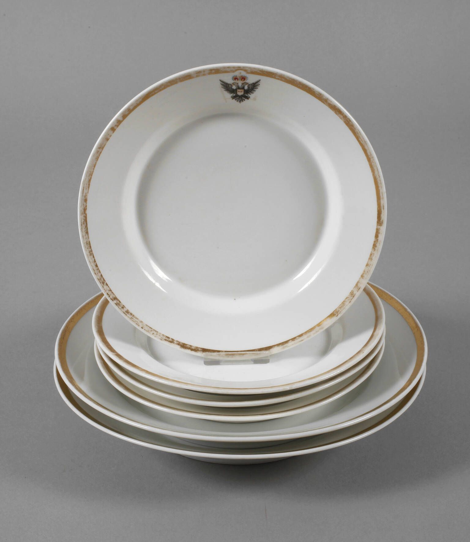 Konvolut Teller mit Wappen Schwarzburg-Rudolstadt