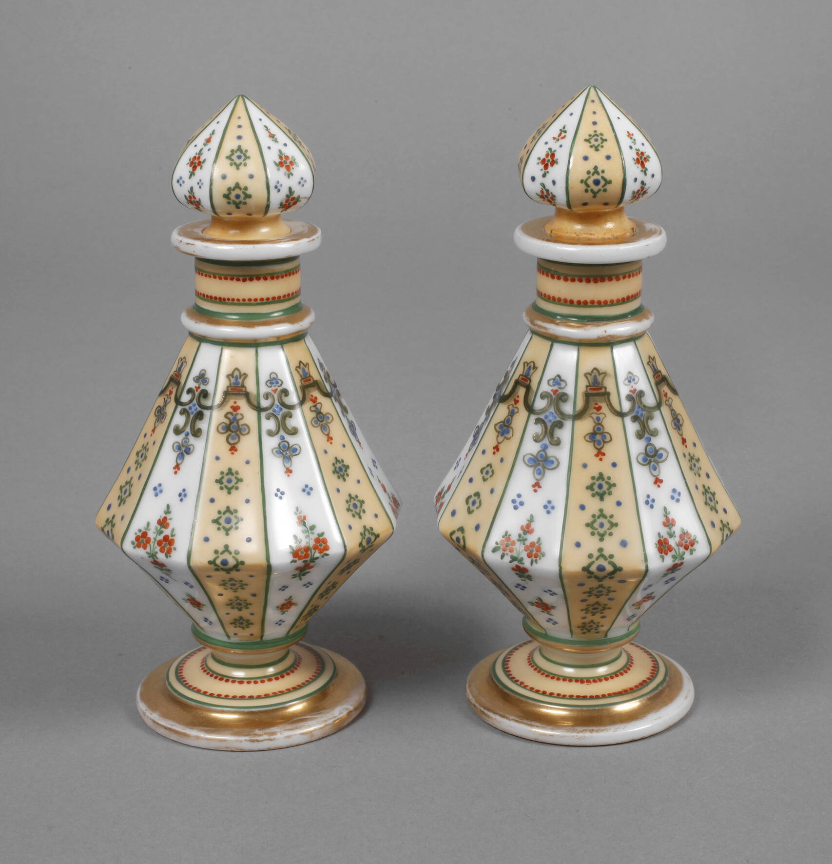 Paar Flakons Biedermeier