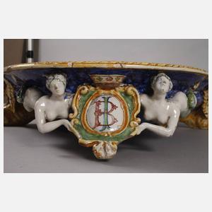 Großer Majolika-Tafelaufsatz Renaissance