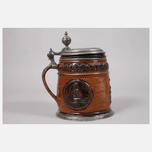 Übergroßer Dippoldiswalder Walzenkrug Christian II.