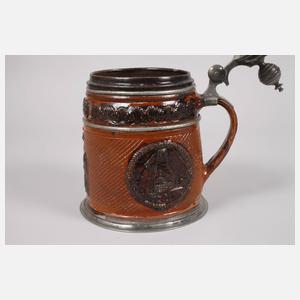 Übergroßer Dippoldiswalder Walzenkrug Christian II.