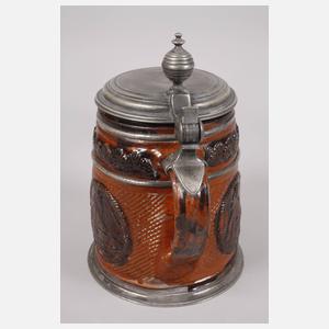 Übergroßer Dippoldiswalder Walzenkrug Christian II.