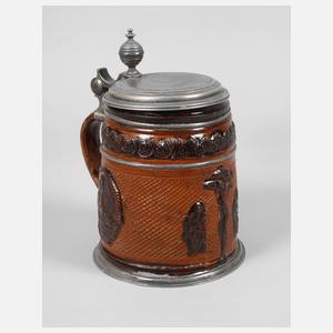 Übergroßer Dippoldiswalder Walzenkrug Christian II.