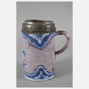 Wuchtiger Erfurter Fayencewalzenkrug