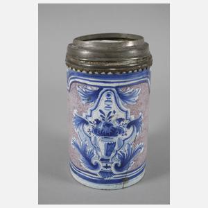 Wuchtiger Erfurter Fayencewalzenkrug