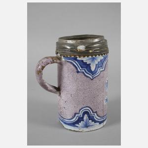 Wuchtiger Erfurter Fayencewalzenkrug