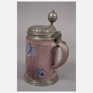 Drei Fayencewalzenkrüge