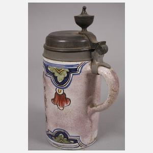 Drei Fayencewalzenkrüge