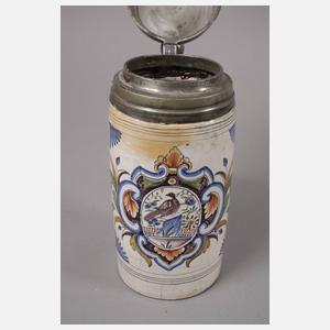 Drei Thüringer Fayencewalzenkrüge