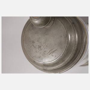 Drei Thüringer Fayencewalzenkrüge