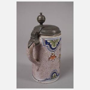 Drei Thüringer Fayencewalzenkrüge