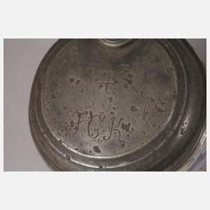 Drei Thüringer Fayencewalzenkrüge