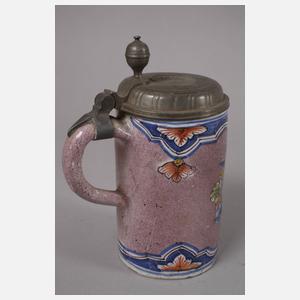 Drei Thüringer Fayencewalzenkrüge