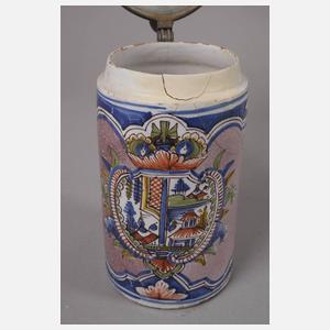 Drei Thüringer Fayencewalzenkrüge