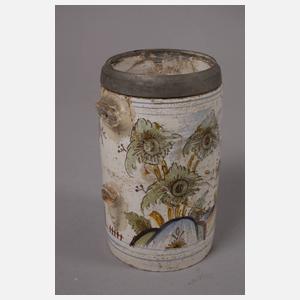 Drei Thüringer Fayencewalzenkrüge