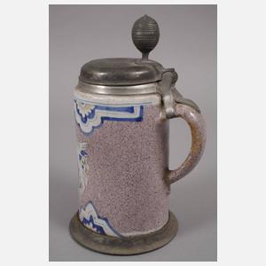 Drei Thüringer Fayencewalzenkrüge