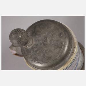 Drei Thüringer Fayencewalzenkrüge