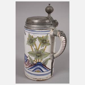 Drei Erfurter Fayencewalzenkrüge