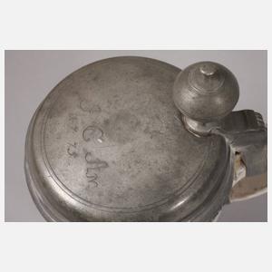 Drei Erfurter Fayencewalzenkrüge