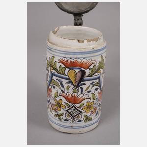 Drei Erfurter Fayencewalzenkrüge