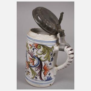 Drei Erfurter Fayencewalzenkrüge