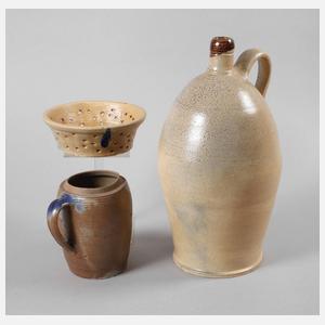 Bürgel drei Blauschürzengefäße