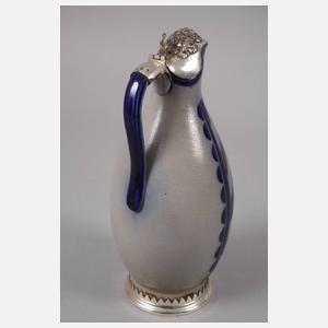 Westerwald Ritzkanne mit Silbermontur