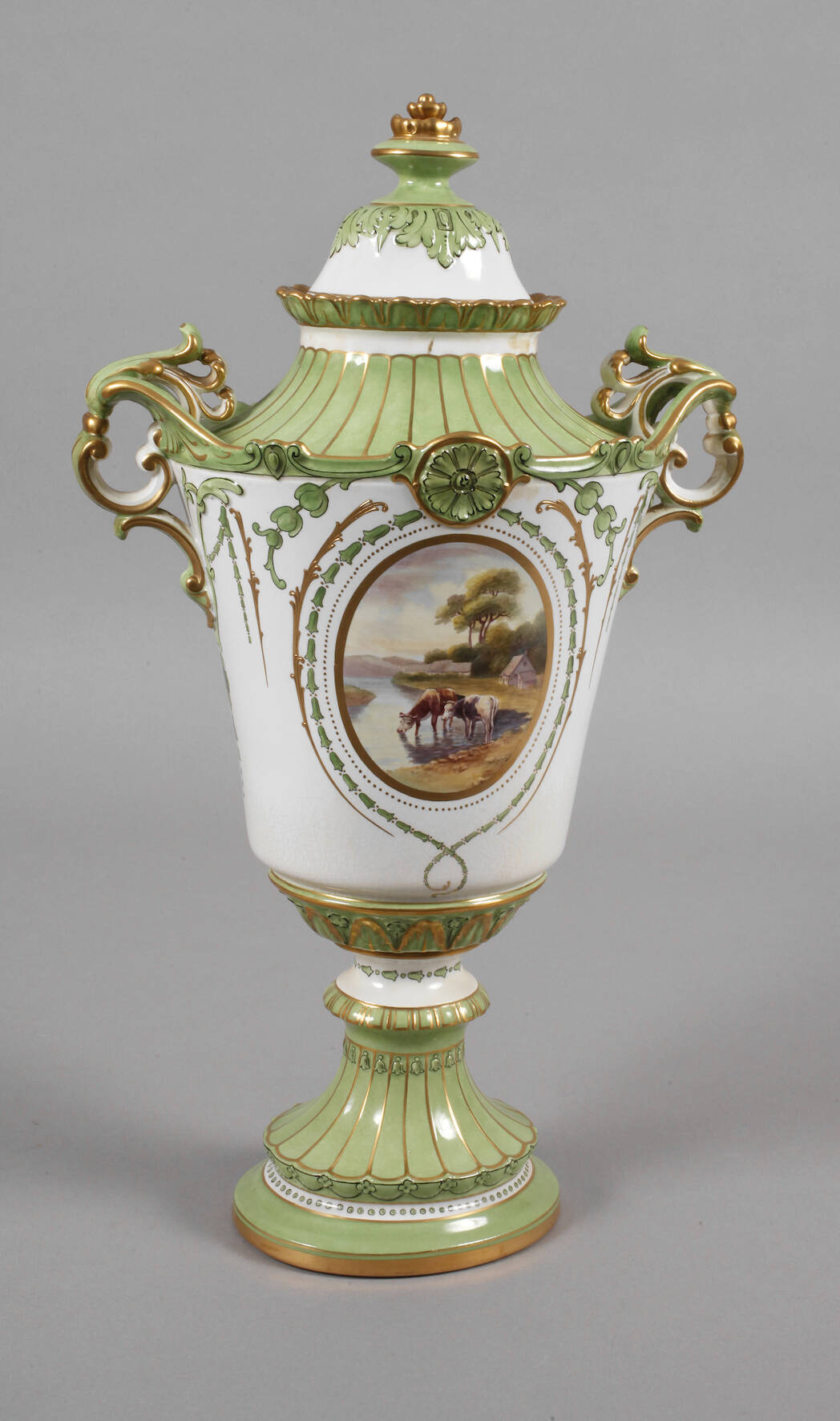 Franz Anton Mehlem Bonn große Prunkvase