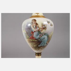 Frankreich Prunkvase mit Messingmontur