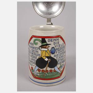 Karikativer Bierkrug