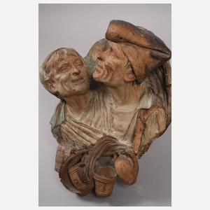 Wandrelief katalonisches Fischerpaar