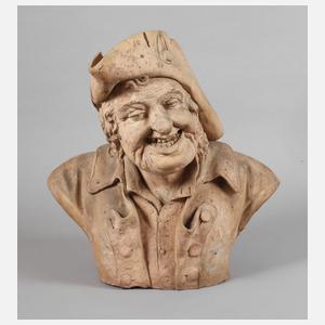 Terrakottabüste betrunkener Seemann