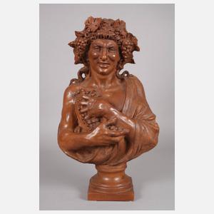 Terrakottabüste Bacchus