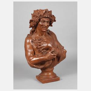 Terrakottabüste Bacchus