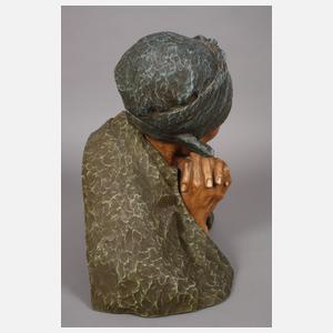 Berthe Girardet Terrakottabüste "Die Alte"