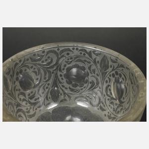 Fußschale mit feinem Schliff