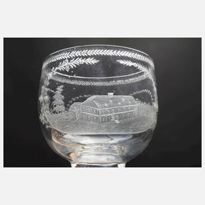 Zwei Weingläser Biedermeier