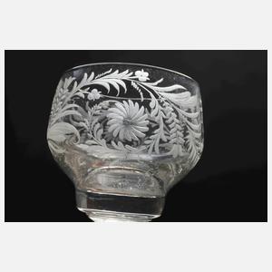 Zwei Weingläser Biedermeier