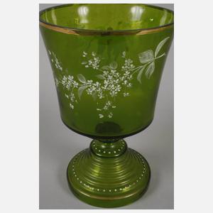 Übergroße Fußvase mit Zwergenmotiv