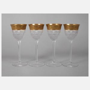 Moser Karlsbad vier Weingläser