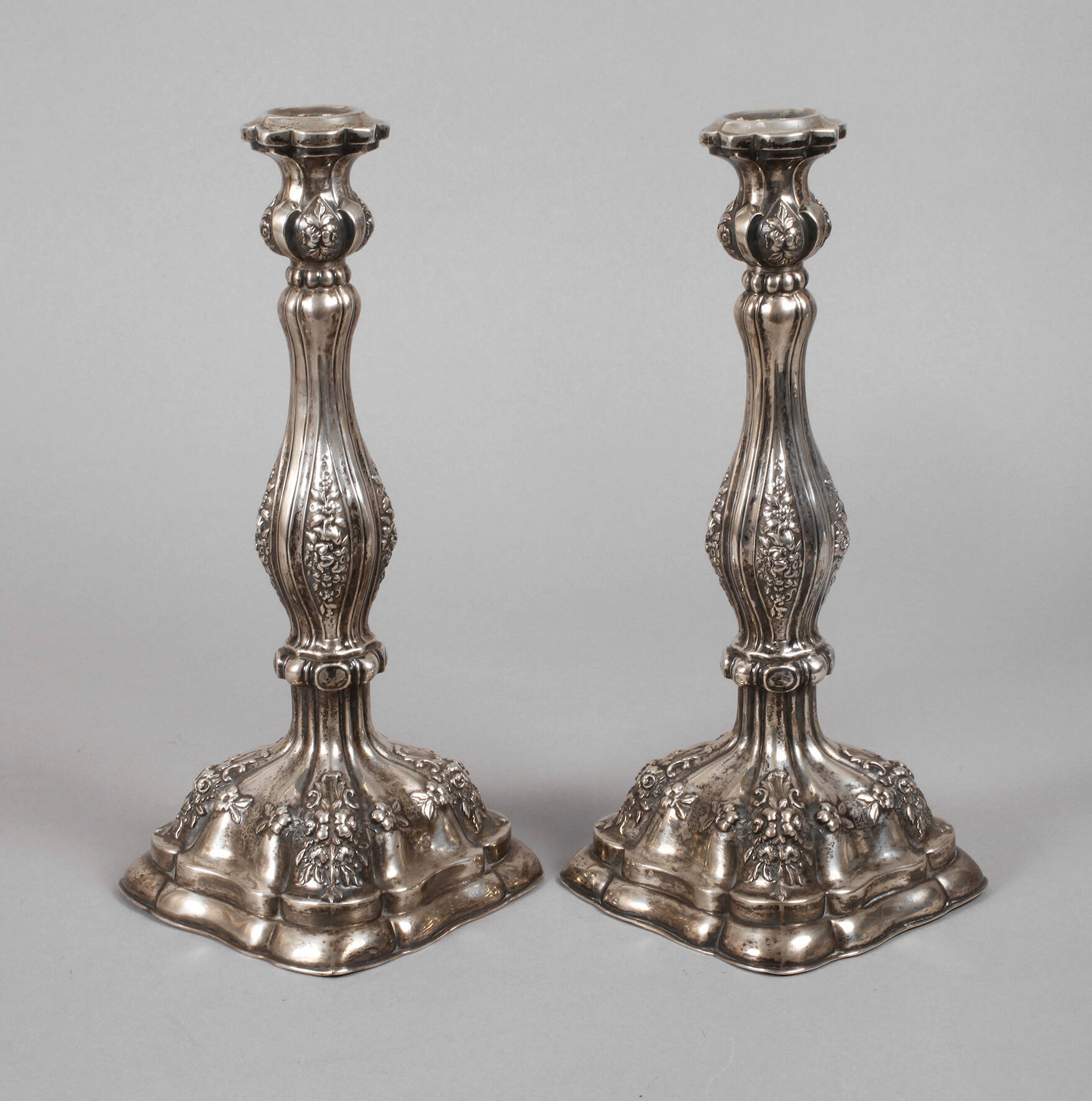Paar Silberleuchter Wien